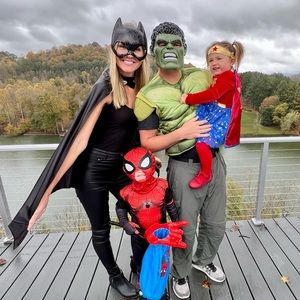 Family superhero Halloween costume